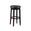 Tabouret bar Maya en similicuir - noir