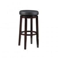Tabouret bar Maya en similicuir - noir