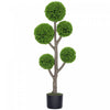 HOMCOM Plante Artificielle Decorative, Cypres en Pot, 110 cm
