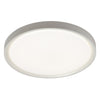 Plafonnier affleuré Frida de Dainolite avec fini blanc mat et ampoule de 30 W