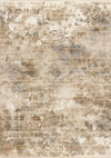 Carpette Sydney beige, grise et crème à motif vieilli - 7 pi 10 po x 10 pi 2 po