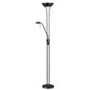 Lampe à pied Mother & Son de Dainolite avec fini noir mat