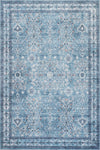 Tapis Vert Floral Lavable Antiderapant A Poils Ras 5'x7'
