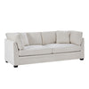Flare Canape Moderne 83.5 po a Accoudoirs Evases et Coussin Haute Densite, Beige
