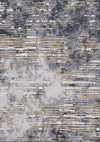 Carpette Isabelle bleue à aspect vieilli - 5 pi 3 po x 7 pi 7 po