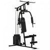 Soozier Station De Musculation Appareil De Gymnastique Domestique, Equipement Entrainement Multifonction Avec Pile De Poids De 99 Lbs Pour L'entrainement Dos Poitrine Bras Jambes