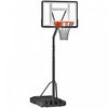 Soozier Panier De Basket-ball Avec Panneau Arriere, Roues, 8 A 10 Pi, Noir