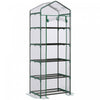Outsunny Serre De Jardin Exterieure Avec Etagere A 5 Niveaux 5 Tablettes Bache Pvc Transparent Cadre En Acier