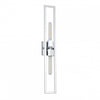 Grande applique murale Wisteria de Dainolite avec fini chromé poli et 2 ampoules