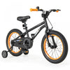 Velo Costway 16 Pouces Pour Enfants De 4 A 7 Ans Avec Selle Reglable Et Guidon Antiderapant Noir
