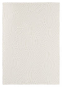 Tapis A Poils Longs Lavable En Velours Creme Crescent 8'x10'