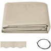 Outsunny Toile de Remplacement pour Store Retractable 2,82 x 2,4 m, Beige