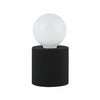 Lampe de table Tonya de Dainolite avec fini noir mat et 1 ampoule
