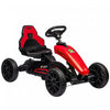 Aosom Kart A Pedales Pour Enfants, Voiture A Pedales Avec Essieu Pivotant, Seau Reglable, Frein A Main, 4 Roues Eva, Course A Pied En Interieur, Pour 3 A 8 Ans, Rouge