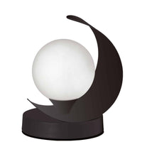 Lampe de table Crescent de Dainolite avec fini noir mat et 1 ampoule