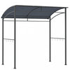 Outsunny 7' X 5' Pavillon Abri De Barbecue Gazebo Tente Grille De Jardin Auvent Tissu Polyester Cadre En Metal Avec Crochets Pare-soleil Exterieur