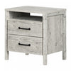 Gravity Table De Chevet 2 Tiroirs - Pin Bord De Mer