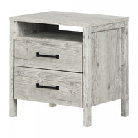 Gravity Table De Chevet 2 Tiroirs - Pin Bord De Mer