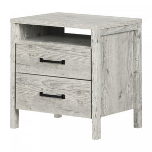 Gravity Table De Chevet 2 Tiroirs - Pin Bord De Mer