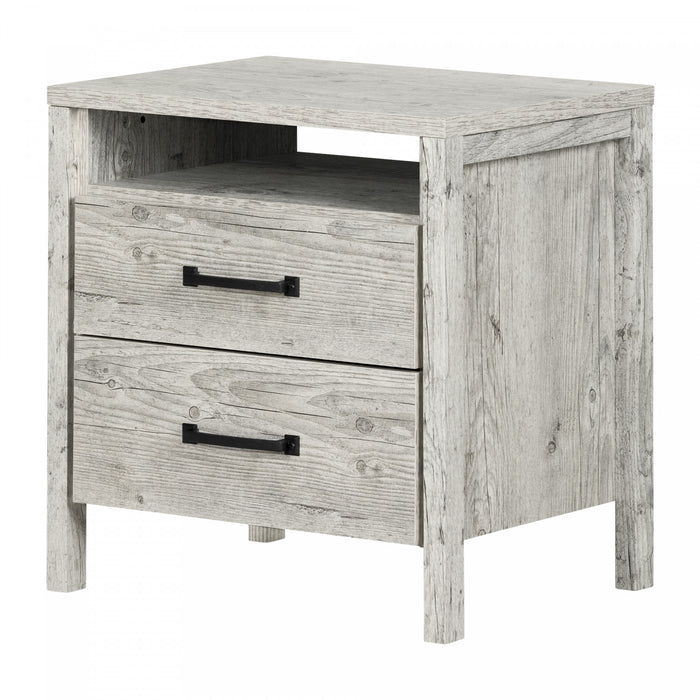 Gravity Table De Chevet 2 Tiroirs - Pin Bord De Mer