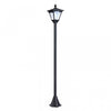 Luminaire Exterieur Solaire Lampadaire Lanterne Classique Led 10 Lm Dim. 15l X 15l X 120h Cm Noir