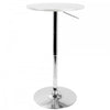 Table réglable contemporaine pour bar, salle à manger ou pub - blanche