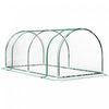 Outsunny Mini-serre En Pvc Transparent De 79\" X 40\" X 32\" Mini-tunnel Pour Le Jardin, Abri De Culture Portable Pour Plantes, Fleurs Et Maisons Chaudes, Cadre En Acier, Portes Zippees.