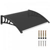 Outsunny Marquise de Fenetre et de Porte en Polycarbonate Transparent