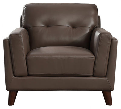 Hydeline Rowan Leather Chair - Brown|Fauteuil Rowan de Hydeline en cuir - brun