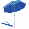 Outsunny Parasol De Plage Bleu