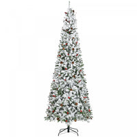 Homcom Arbre De Noel Artificiel De Neige De 9 Pieds