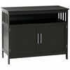 HOMCOM Buffet de Cuisine Armoire Console Bois Rangement