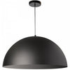 Grand luminaire suspendu Ofelia de Dainolite avec fini noir mat et 1 ampoule