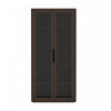 Armoire bibliotheque moderne Rivington 38\" en noyer