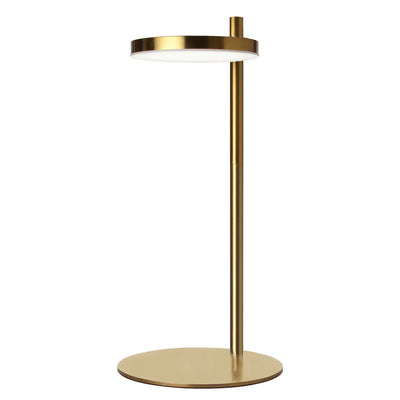 Dainolite Fia 1 Light LED Table Lamp Aged Brass|Lampe de table Fia de Dainolite avec fini laiton vieilli et 1 ampoule à DEL
