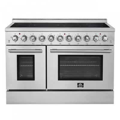 Forno Paolo 48 Inch Freestanding Electric Range, Stainless Steel, 6.7 cu.ft. - FFSEL6011-48 | Cuisiniere electrique Paolo 48 pouces, acier inoxydable, 6,7 pi³ - FFSEL6011-48