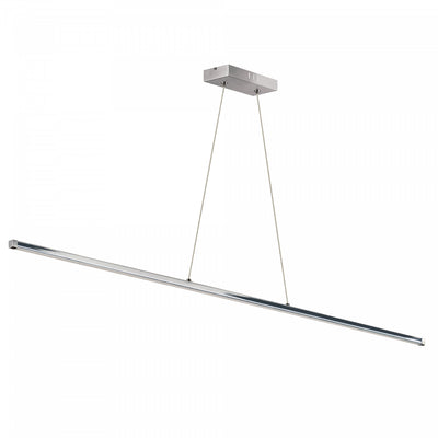 Dainolite Array LED Horizontal Pendant 30w 48" Polished Chrome Finish White Acrylic Diffuser Lamp|Luminaire suspendu horizontal Array de Dainolite de 48 po en acrylique blanc qui diffuse la lumière, avec fini chromé poli et ampoule à DEL de 30 W