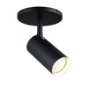 Projecteur Stanly de Dainolite avec fini noir mat et 1 ampoule