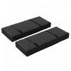 Outsunny Sac de poids de Base de parasol 2 pieces, poids de support, noir