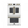 Four mural electrique double Asti 30 pouces, blanc, 7,36 pi³ - FBOEL1340-30WHT