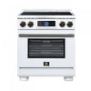 Cuisiniere a induction Forno Maximus 30 pouces, blanc, 4,32 pi³ - FFSIN0968-30WHT