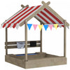 Bac a sable exterieur Outsunny avec couvercle pour enfants de 3 a 7 ans, jardin, gris