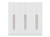 Armoire contemporaine moderne Gramercy 208 cm en blanc