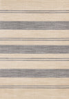 Tapis Covington beige et gris a rayures, 7'10\" x 10'6\"