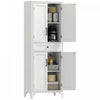 HOMCOM Armoire de rangement de cuisine 67\" avec portes et etageres