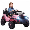 Qaba voiture electrique enfant 12 V avec telecommande, demarrage progressif et suspension, rose