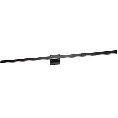 Dainolite Arandel Vanity Light 4"d 36w LED Matte Black White Acrylic Diffuser Lamp|Lumière de coiffeuse Arandel de Dainolite de 4 po de diamètre en acrylique blanc qui diffuse la lumière, avec fini noir mat et ampoule à DEL de 36 W