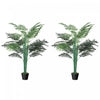 Outsunny Palmier Artificiel Tropical de 1,5 m, Faux Arbre avec Feuilles Realistes