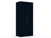 Armoire contemporaine moderne 2 pieces Mulberry en bleu minuit
