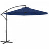 Outsunny Parasol De Patio De Luxe De 10 Pi, Parasol De Marche, Bleu Marine